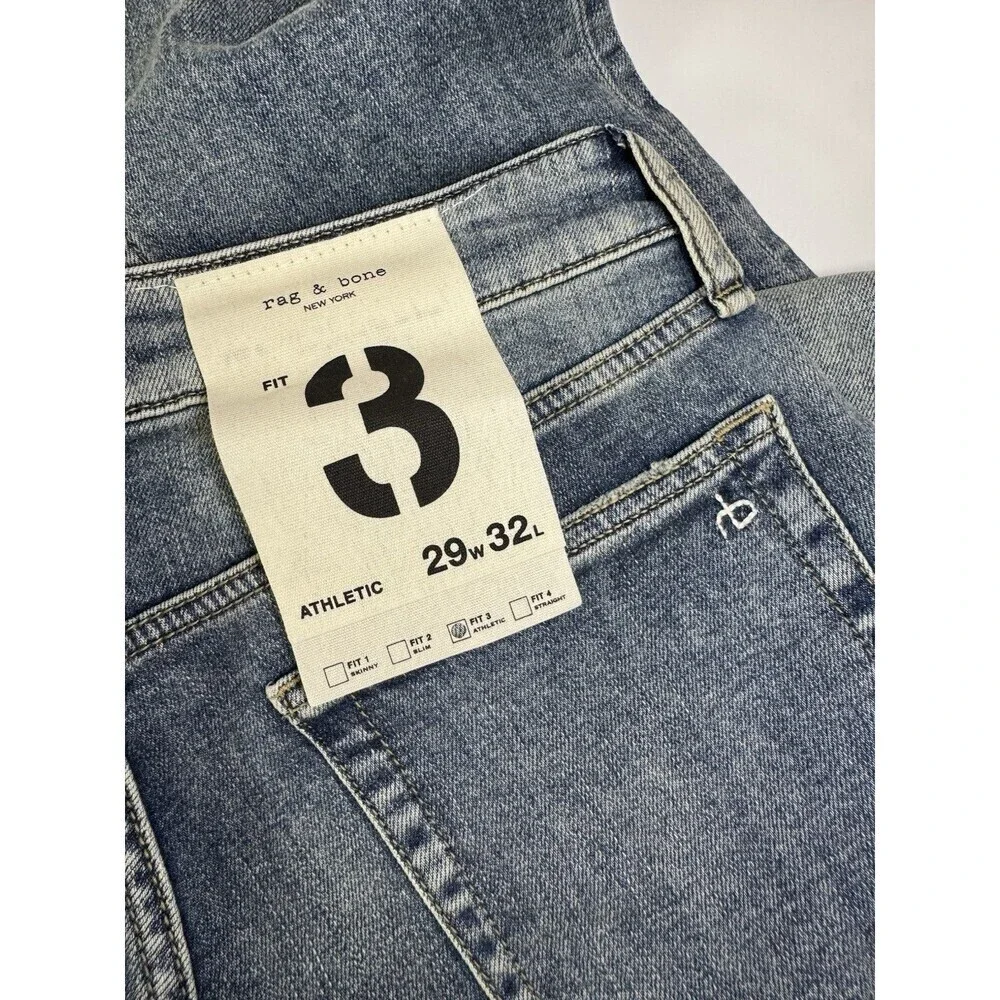 NWT. Rag & Bone Jeans Men DAYTONA Jeans Fit 3 ATHLETIC 29 W X 32 L